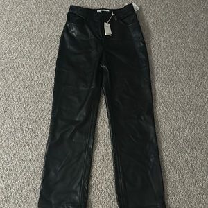 Abercrombie & Fitch faux leather pants 27s